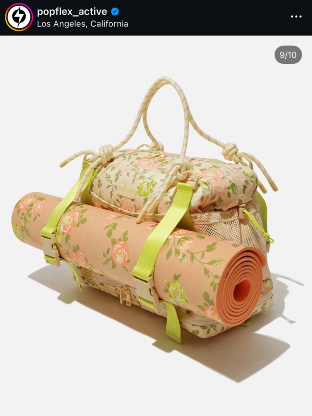 SOLD OUT POPFLEX Neon Garden Yoga Mat!